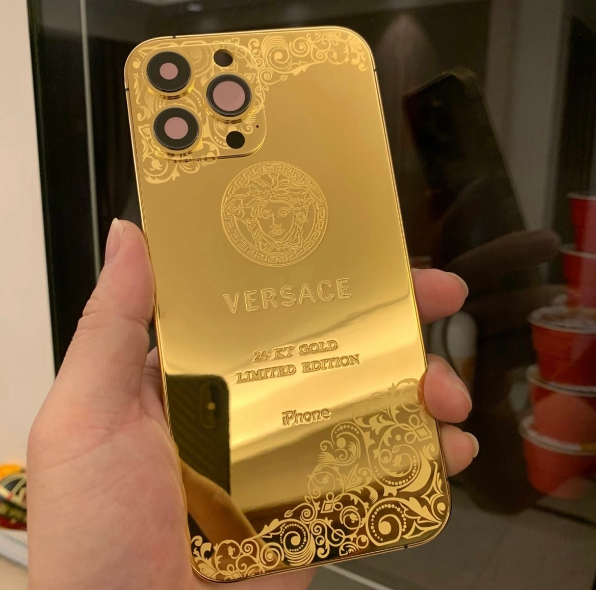 BEYONDSKY is suitable for iPhone11pro-16ProMax gold version mobile phone case 13Pro limited customized back cover
