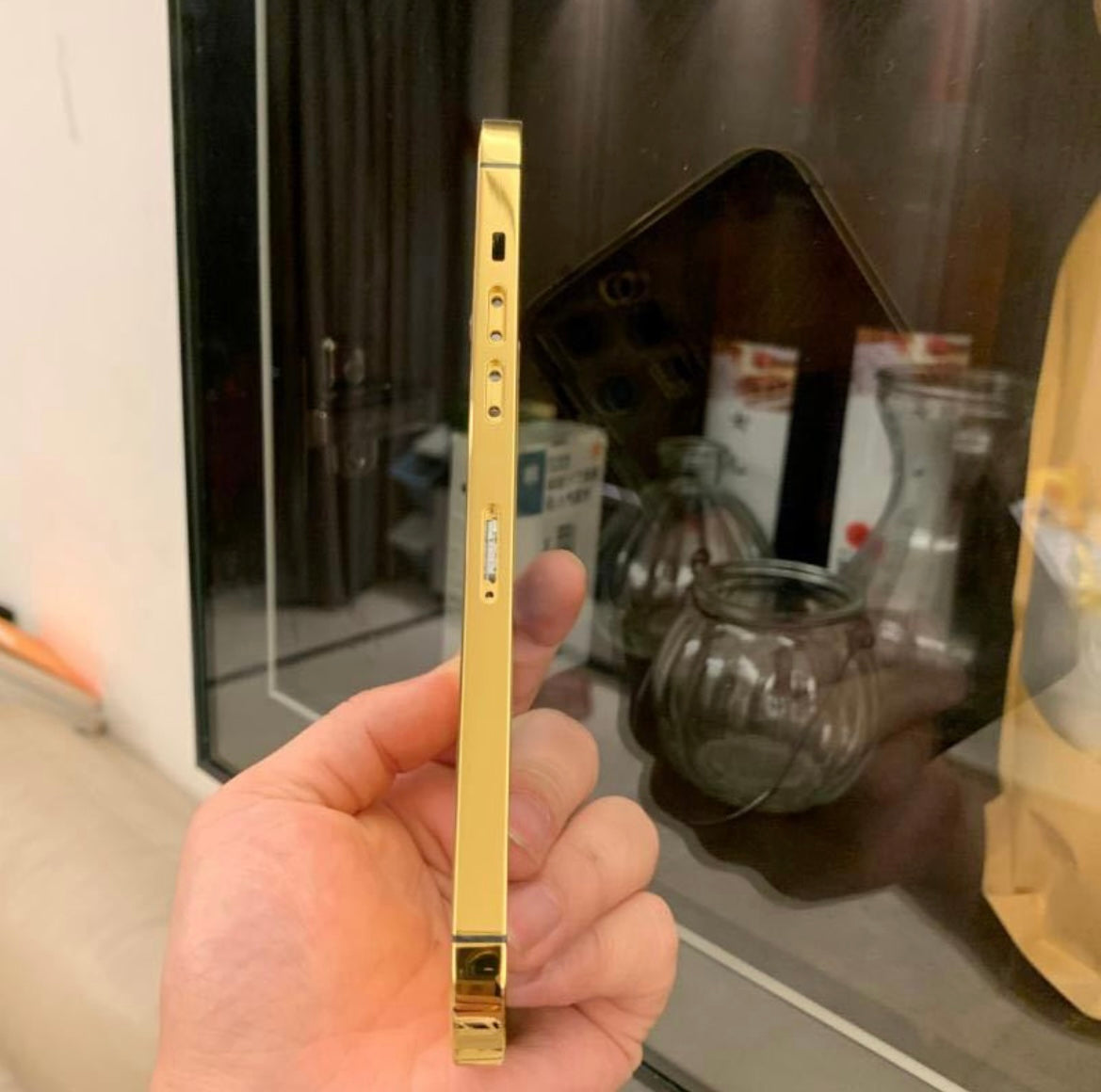 جراب هاتف محمول مناسب لهاتف iPhone 16ProMax/11 الإصدار الذهبي، غطاء خلفي مخصص خاص 13pro