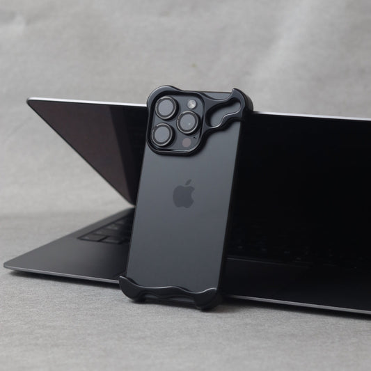 Apple16-12 special-shaped zinc alloy, metal corner pads, simple anti-fall bare metal feel, lens protection