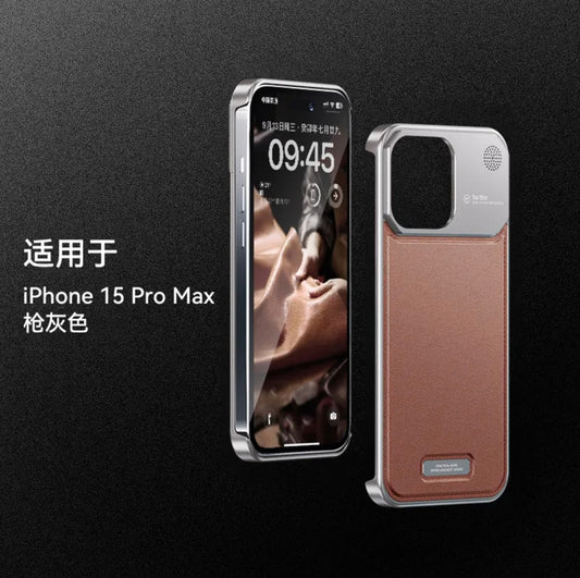 جراب معدني عالي الجودة من سبائك الألومنيوم للعلاج بالروائح العطرية لجهاز iPhone 15-13