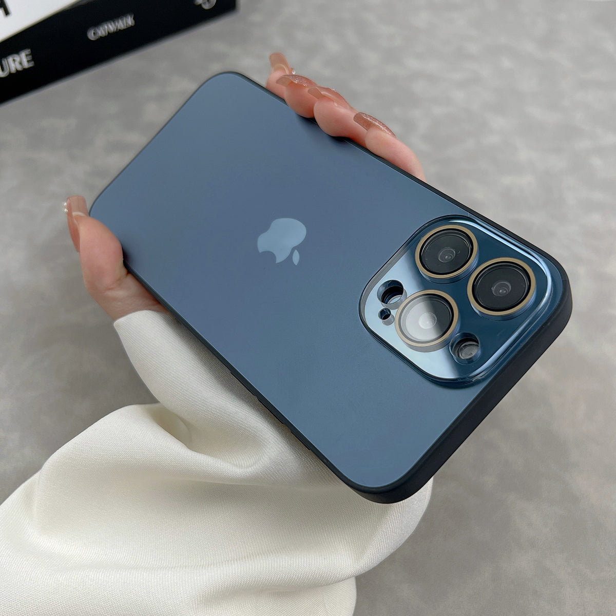 Apple 15-11 series new model. Frosted glass mobile phone case, simple and personalized frosted glass case