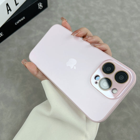 Apple 15-11 series new model. Frosted glass mobile phone case, simple and personalized frosted glass case