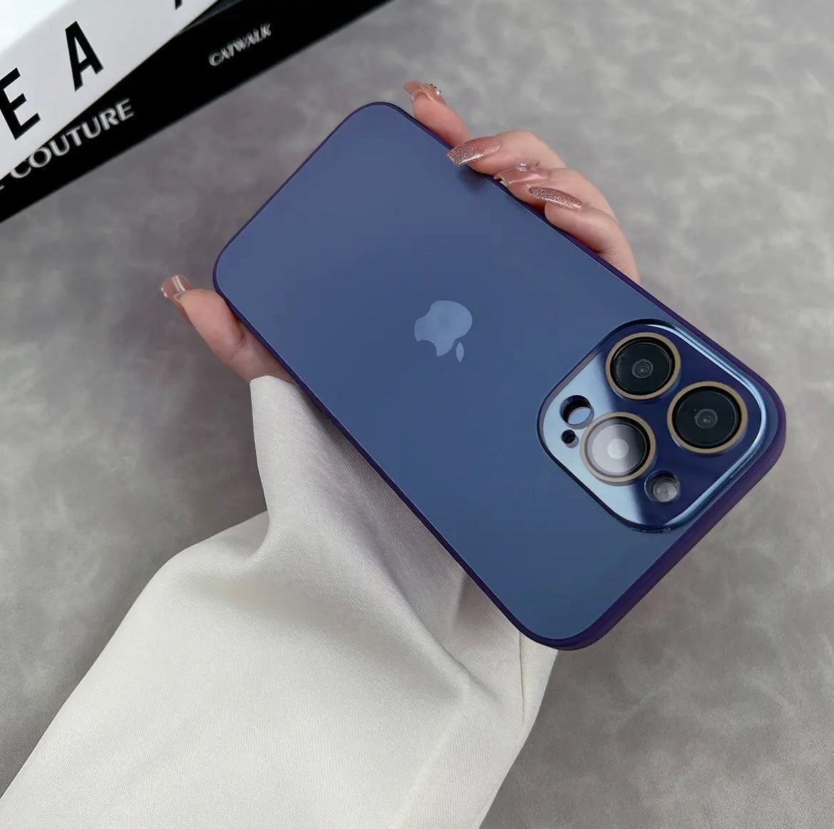 Apple 15-11 series new model. Frosted glass mobile phone case, simple and personalized frosted glass case