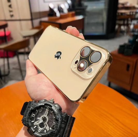 New iPhone 15/11 creative frosted phone case. Full mirror protection