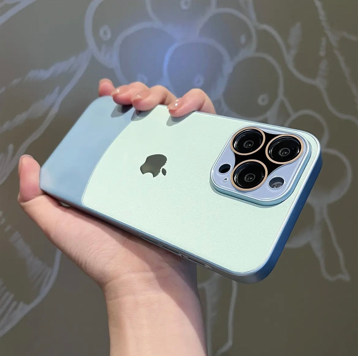 New iPhone 15/12 plain leather phone case Protective case