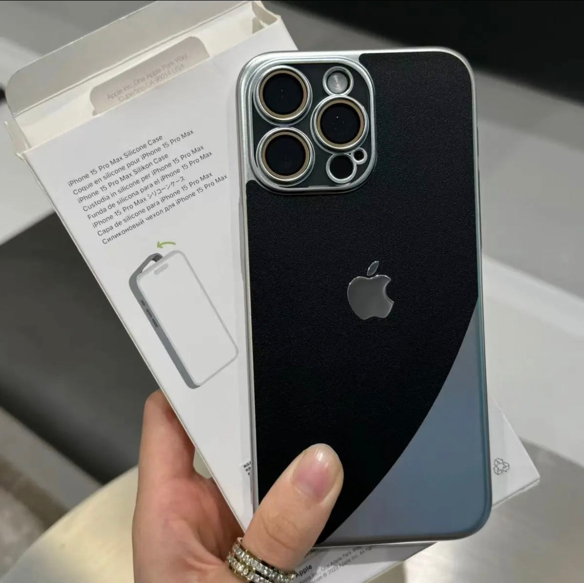 جراب هاتف محمول Apple 15/13 مصنوع من الجلد بالكامل غير اللامع المقاوم للسقوط ومخيط مرتين