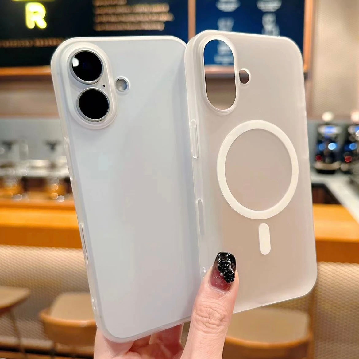 Suitable for Apple mobile phone case ice mist skin matte 16-12 magnetic suction full package anti-fall