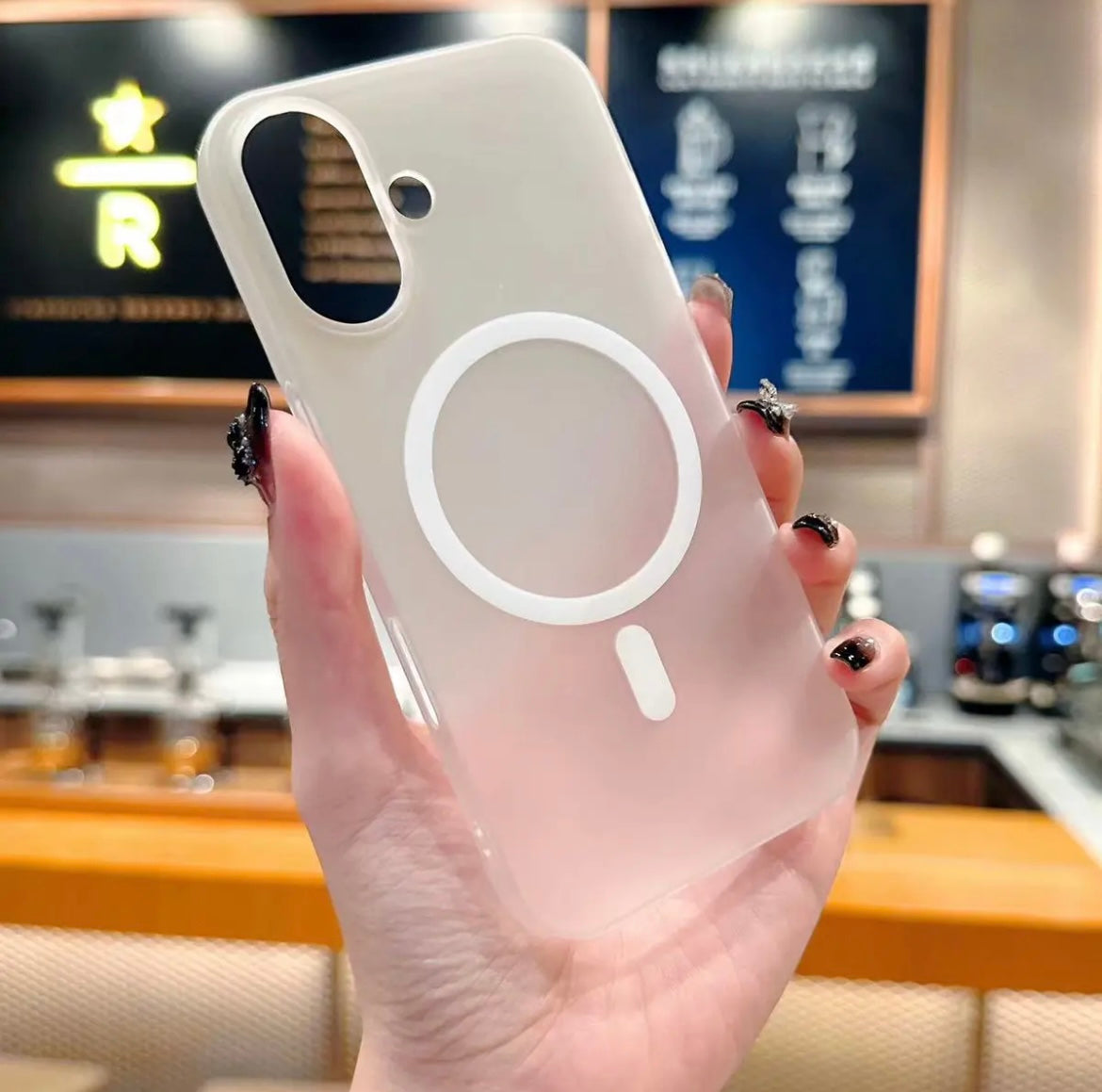 Suitable for Apple mobile phone case ice mist skin matte 16-12 magnetic suction full package anti-fall