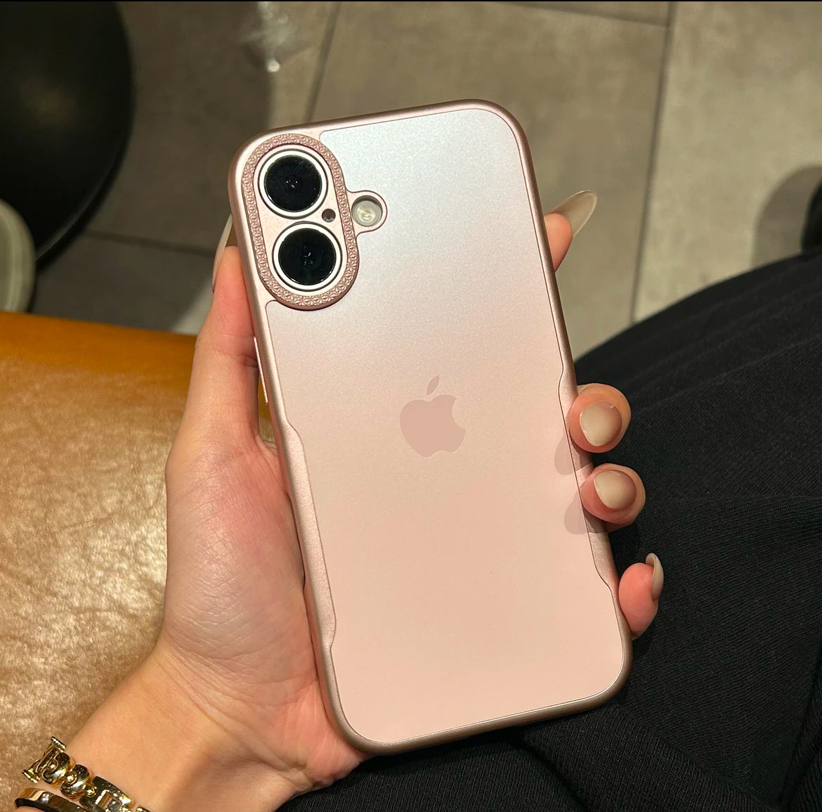 New high-grade frosted waist suitable for iPhone16-12 simple and anti-fall