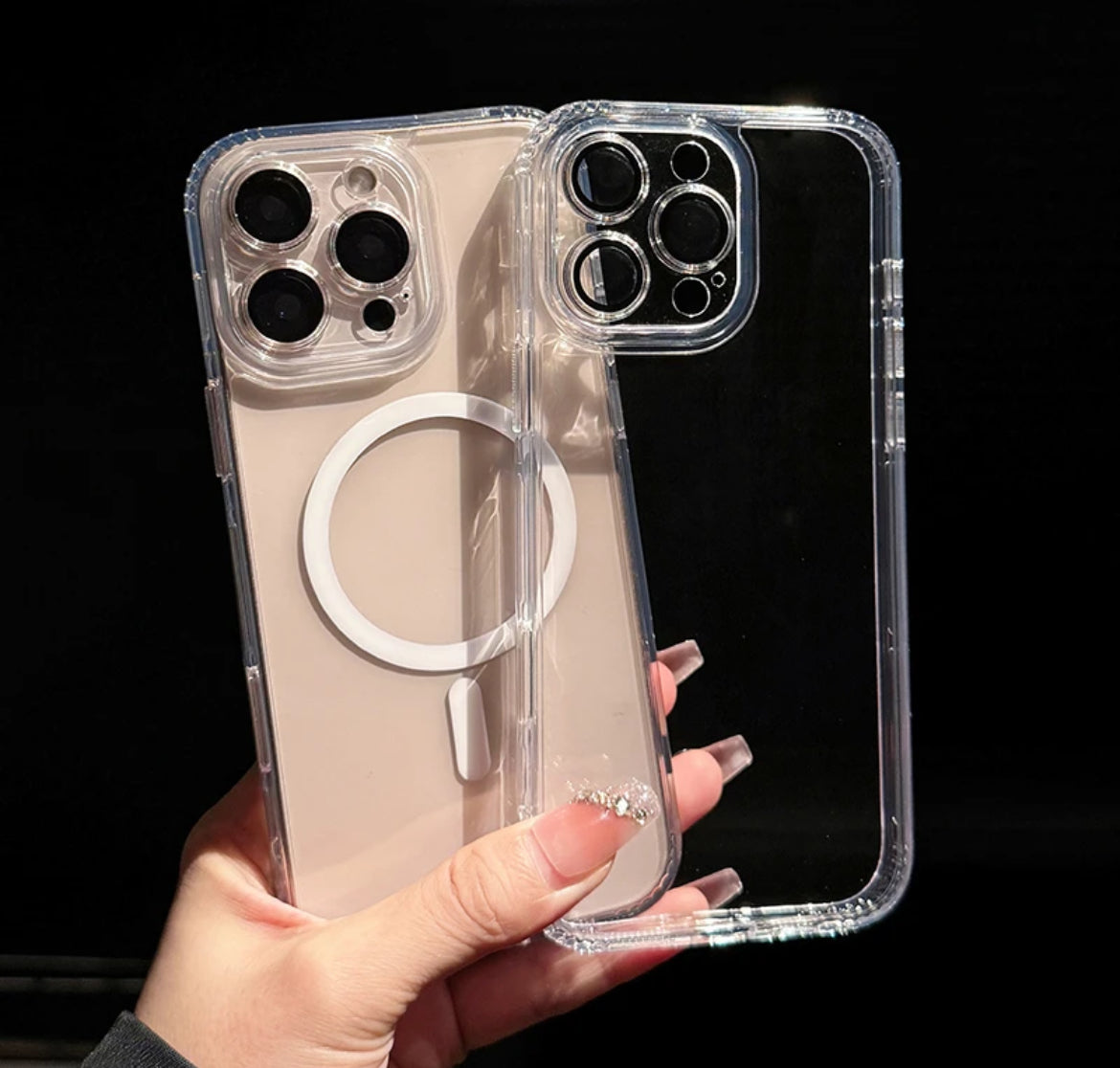 أزرار لمس سعوية قابلة للتطبيق (شاملة لعدسات iPhone 16) مع شفط مغناطيسي