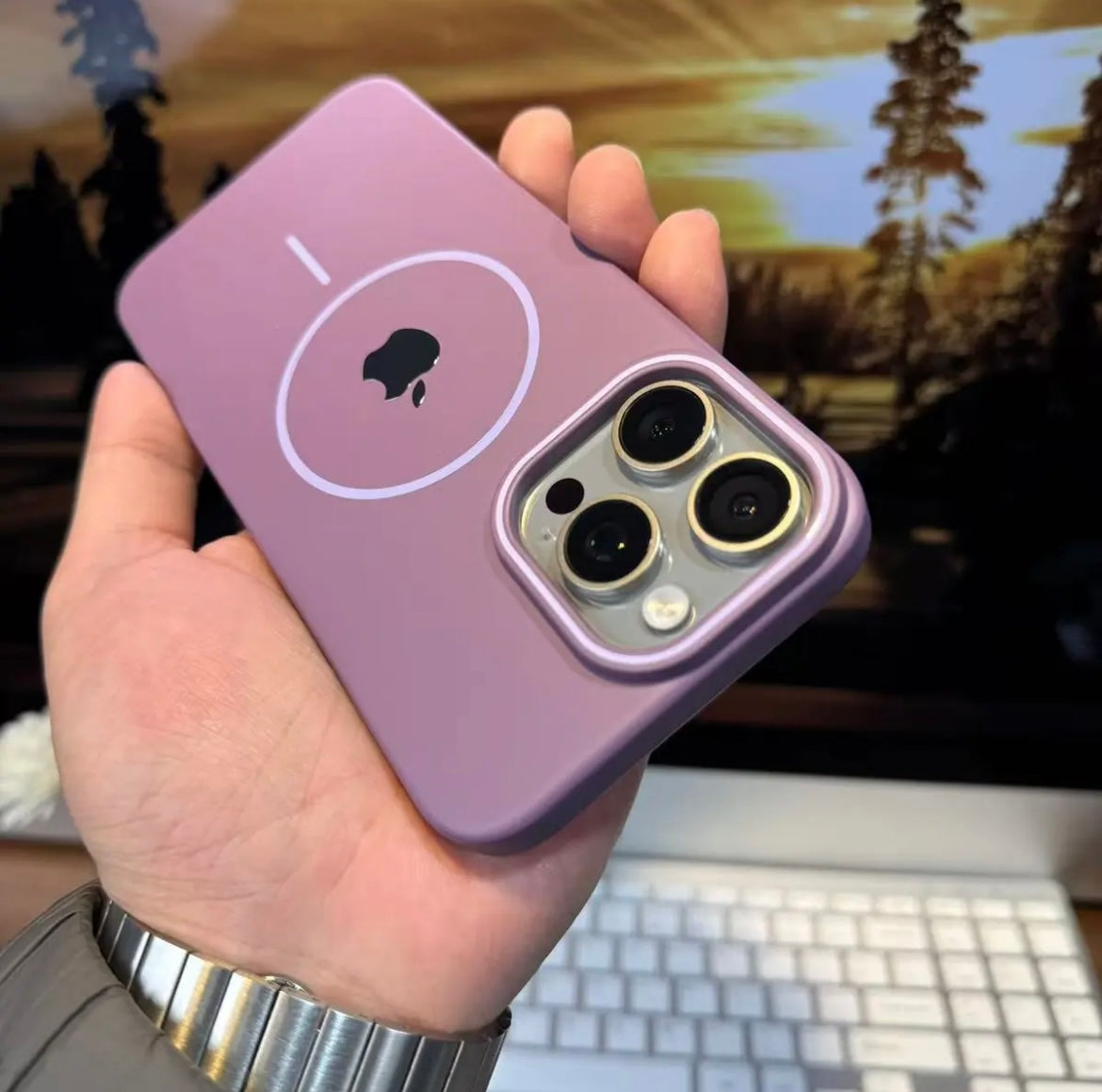 Apple 16-11 soft ultra-thin PC frosted magnetic Suction shell mobile phone case