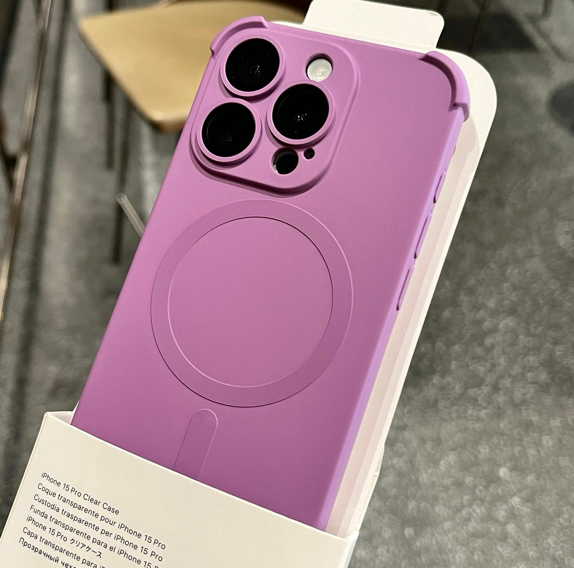 Magnetic charging iPhone 16/12 mobile phone case with four corners to prevent falling and fully covered with silicone