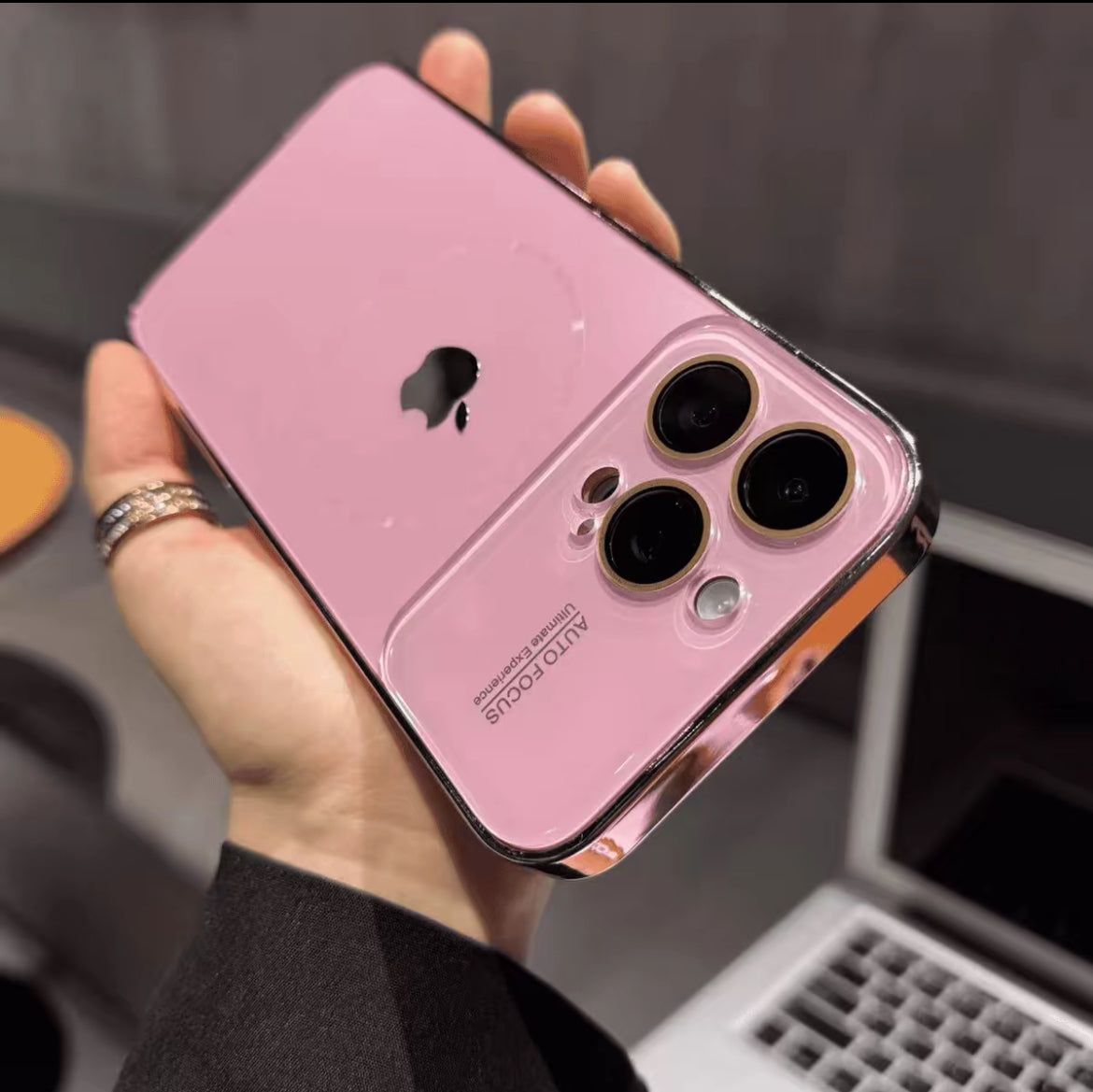 iPhone 17/16/15/14 large window high-end magnetic protective glasses case