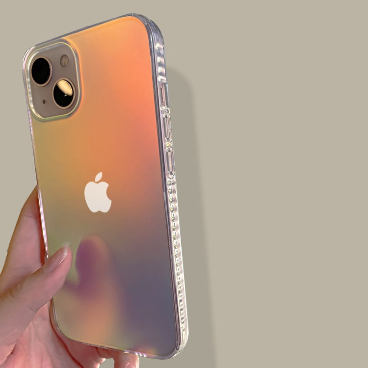Gradient Frosted Laser iPhone Case