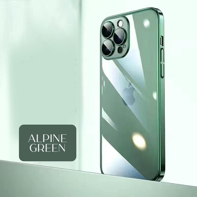 جراب iPhone شفاف فاخر مع واقي للكاميرا