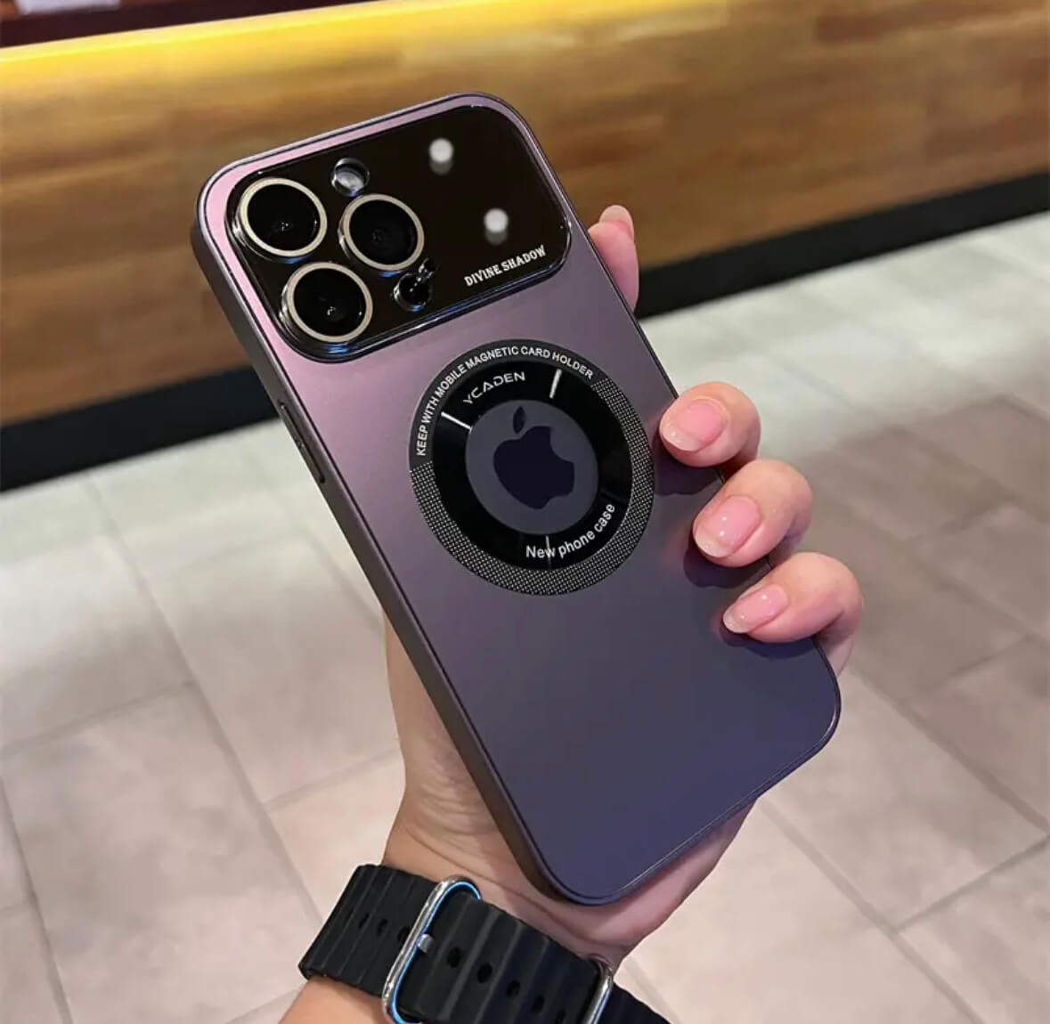 AG magsafe Pro logoview glass phone case Apple_Shopier