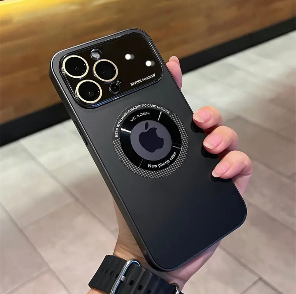 AG magsafe Pro logoview glass phone case Apple_Shopier