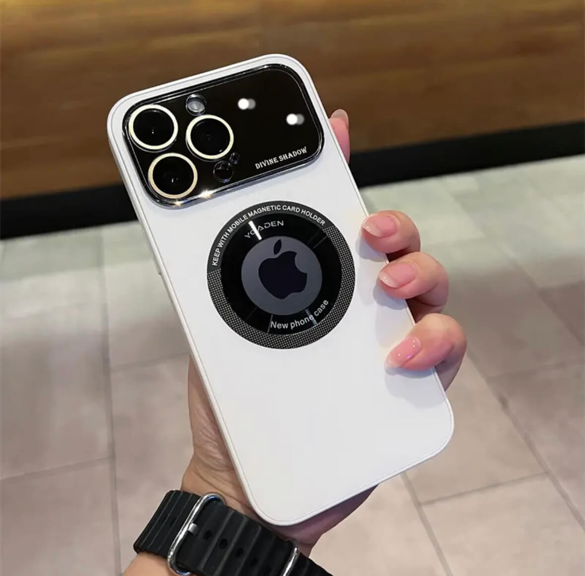 AG magsafe Pro logoview glass phone case Apple_Shopier