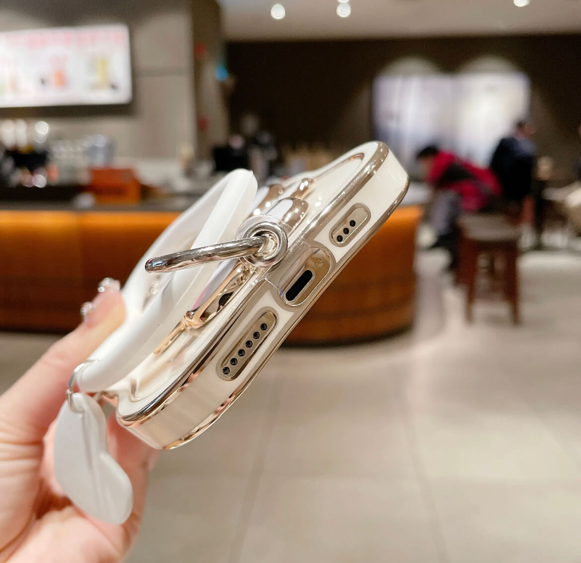 جراب هاتف على شكل مرآة تجميلية من مو رابيت