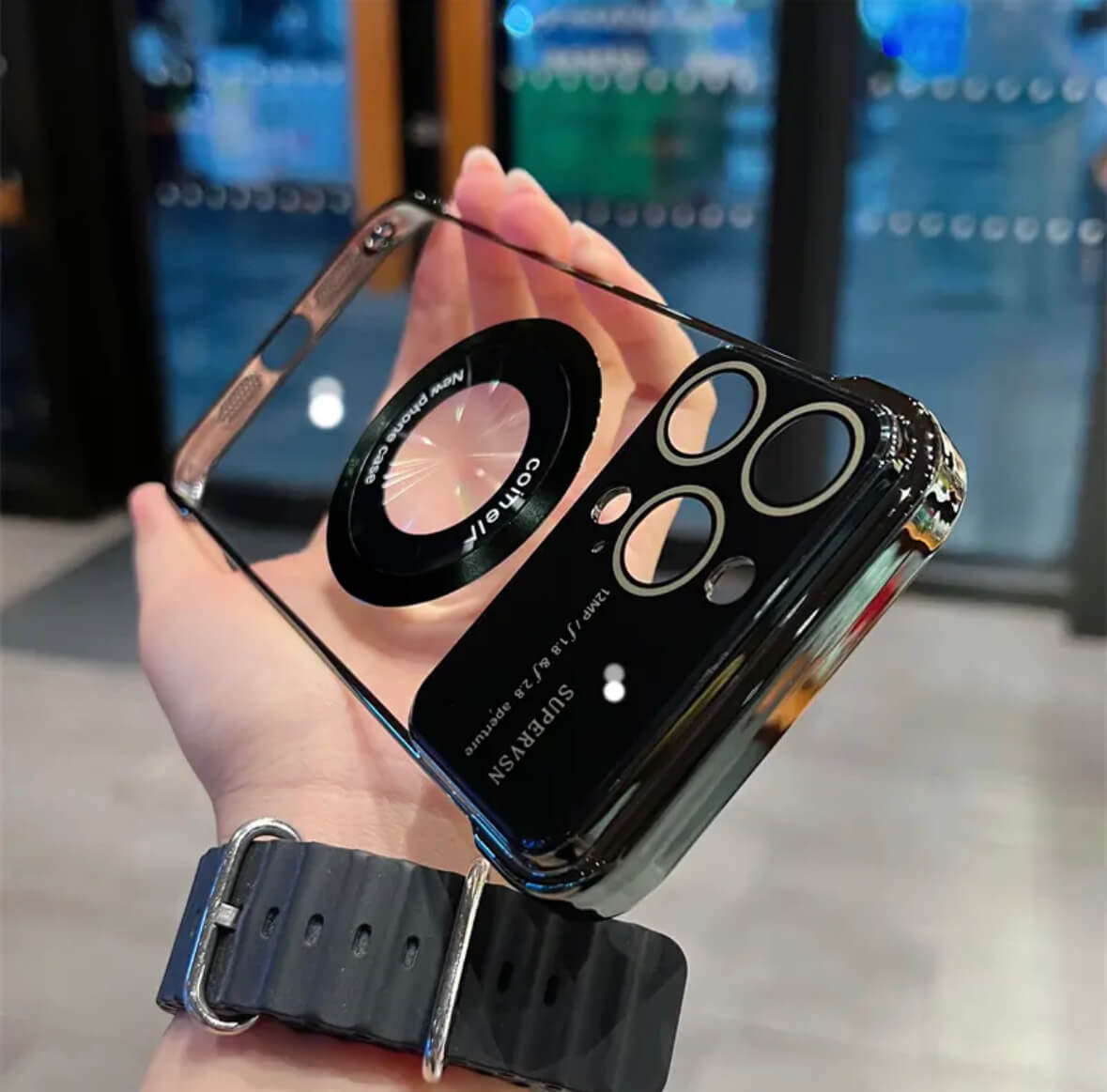 Clear Borderless logoview MagSafe Ultra Case