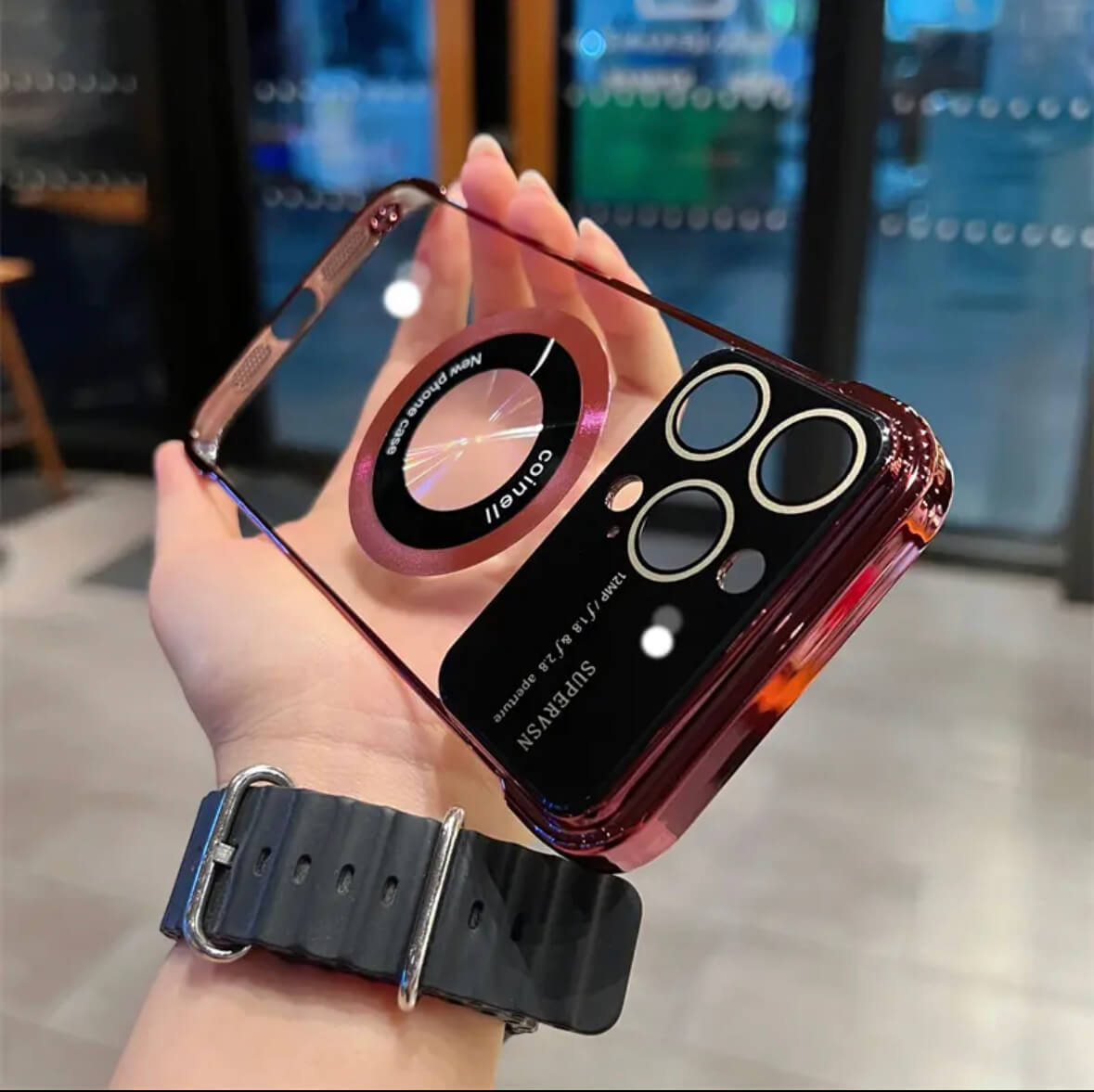 Clear Borderless logoview MagSafe Ultra Case