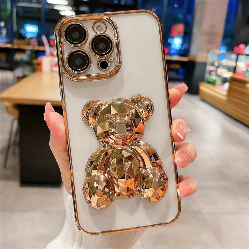 3D CRYSTAL BEAR IPHONE CASE WITH CAMERA PROTECTOR