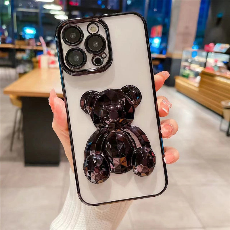 3D CRYSTAL BEAR IPHONE CASE WITH CAMERA PROTECTOR