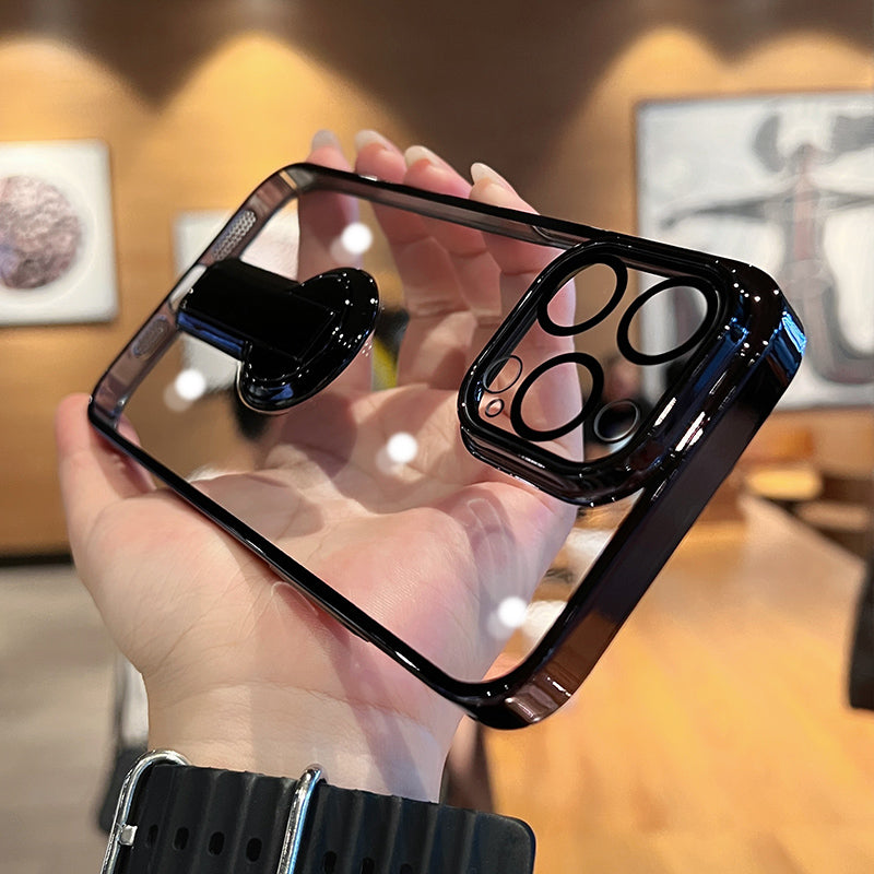 360-degree Rotating Kickstand Clear iPhone Case