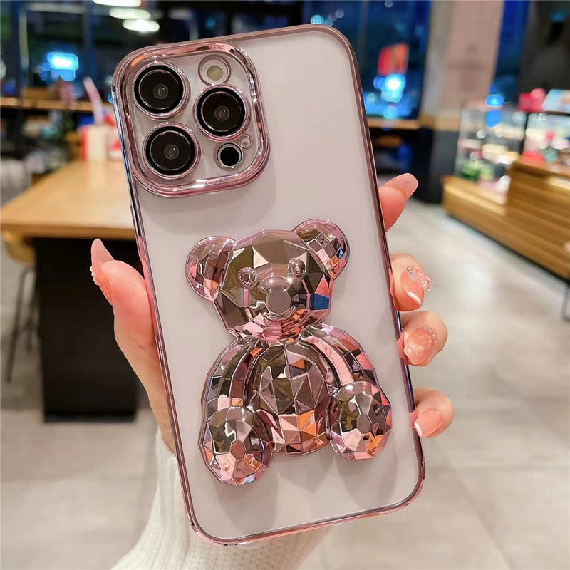 3D CRYSTAL BEAR IPHONE CASE WITH CAMERA PROTECTOR