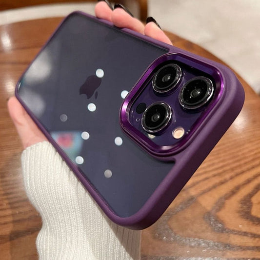 Acrylic Plating Transparent Case For iPhone