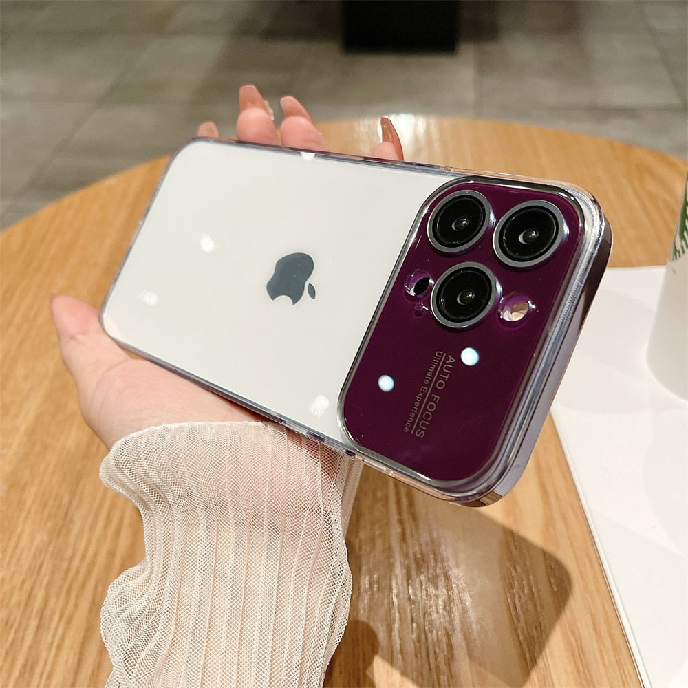 Big Window Camera Film Protection Case for iPhone