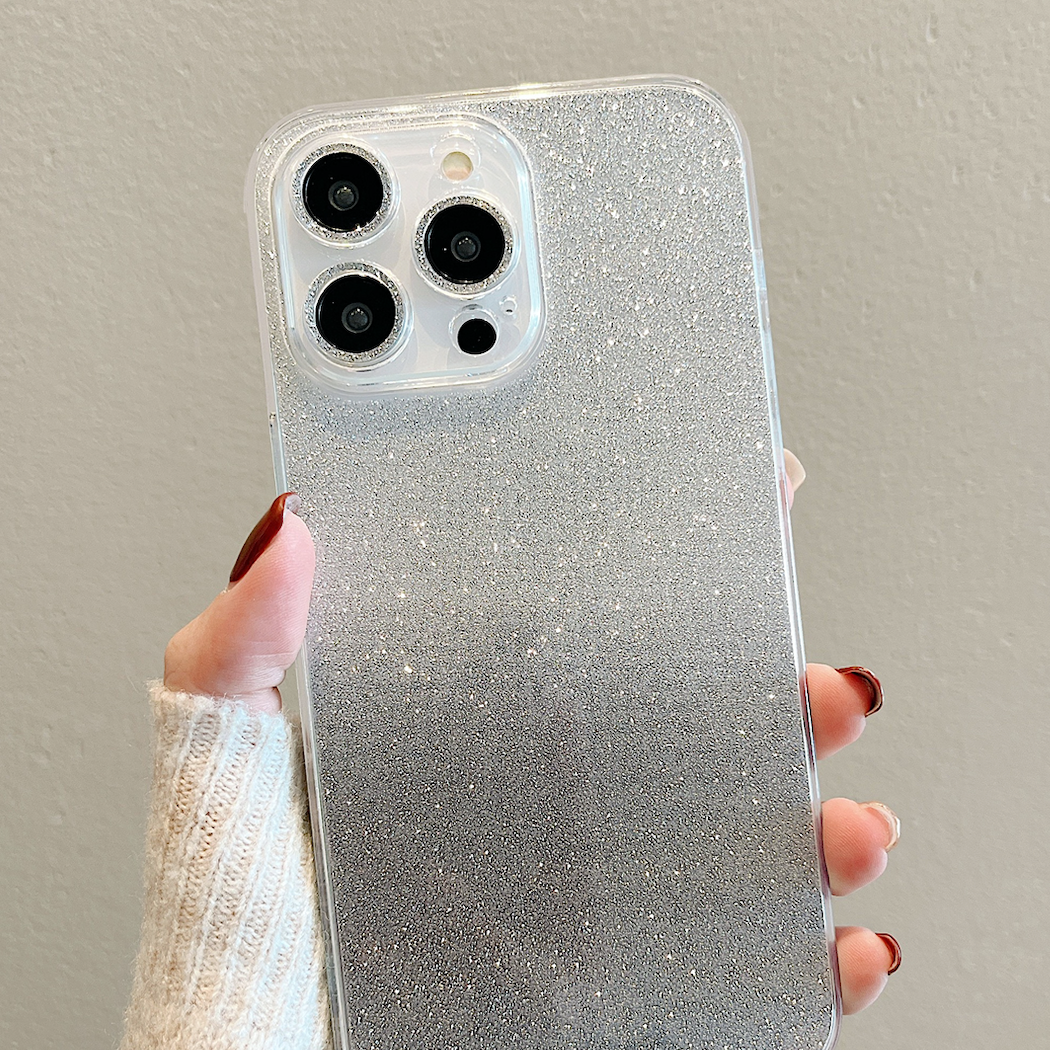 جراب iPhone بلينغ بلينغ بلينغ الجميل مع واقي للعدسات