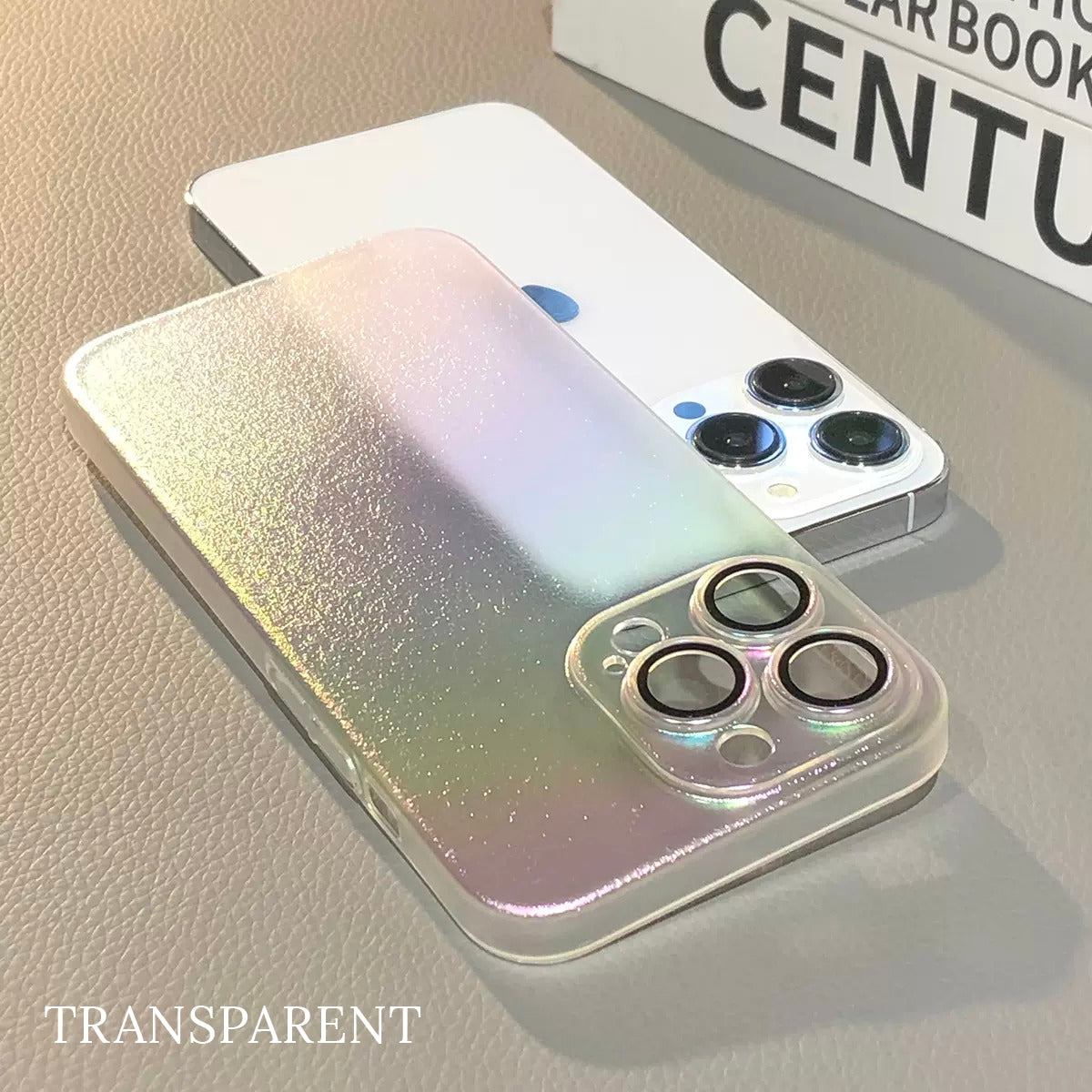 DAZZLING RAINBOW IPHONE CASE WITH CAMERA PROTECTOR