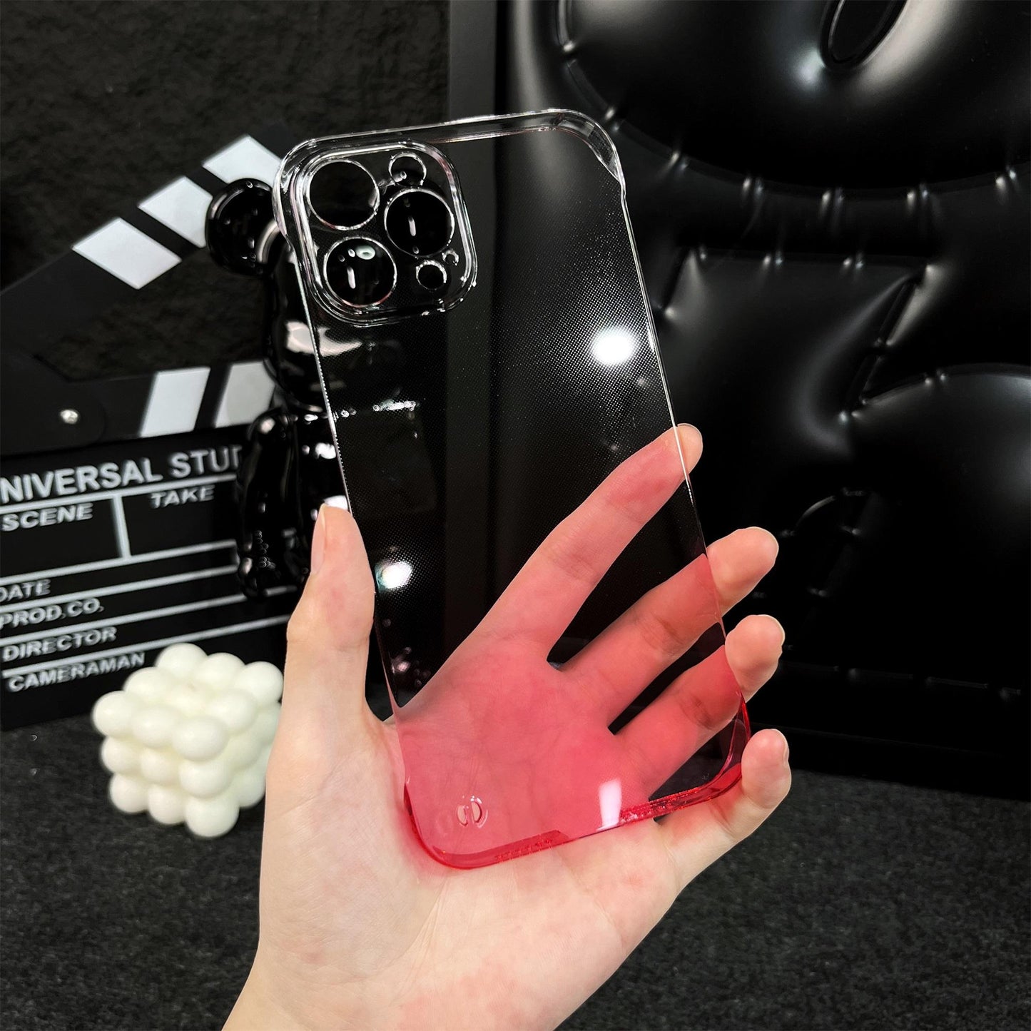 Faded Color Borderless Ultra Thin Clear iPhone Case