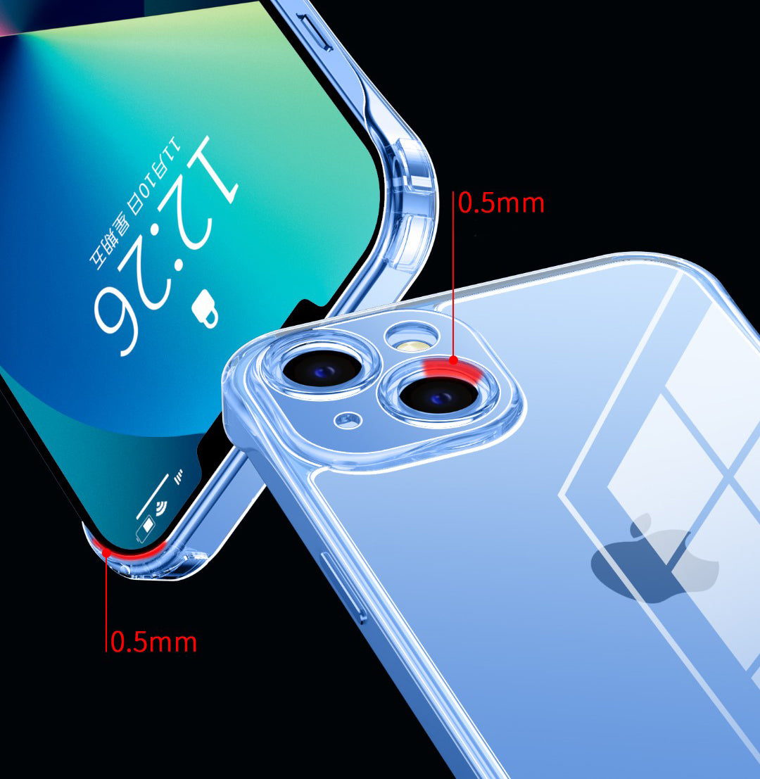 Ultra-Thin Borderless High-Transparent Glass iPhone Case