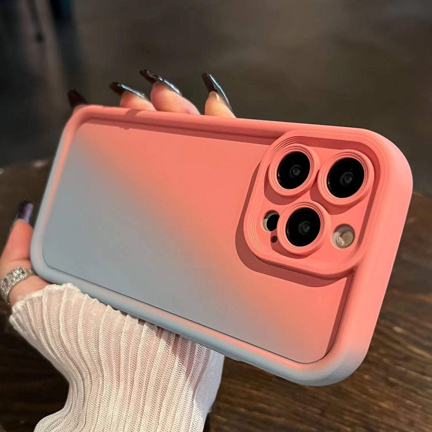 ins gradient simple soft shell iPhone15/11 Apple premium