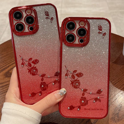 Pink Color Block Leopard iPhone Case