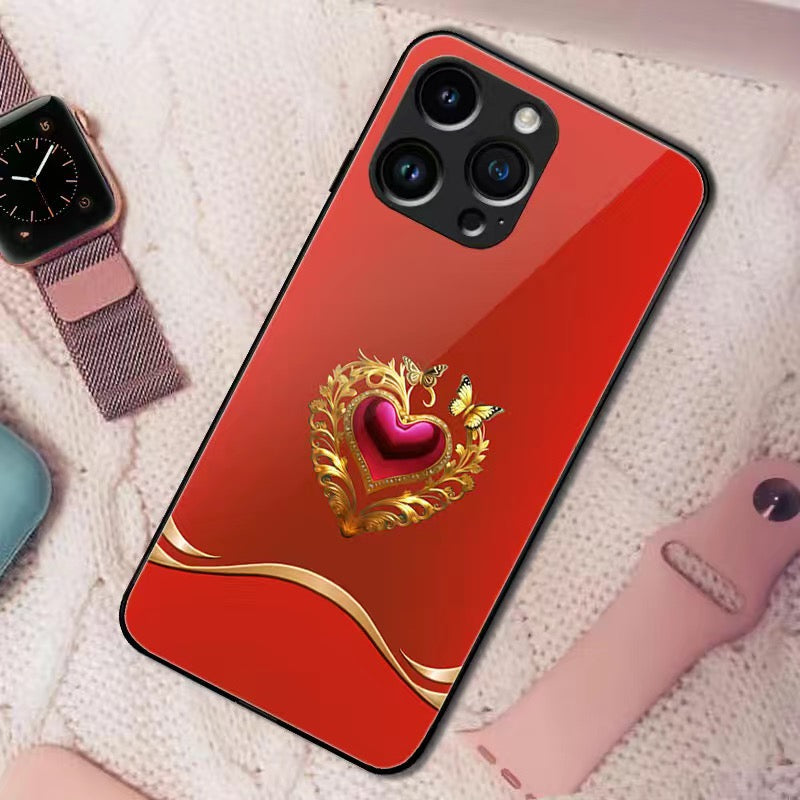 Apple phone case, glass, luxury and high-end