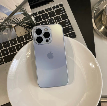 Suitable for Apple series iPhone15 niche 14pro splicing gradient color 13p built-in lens film 11 mobile phone case