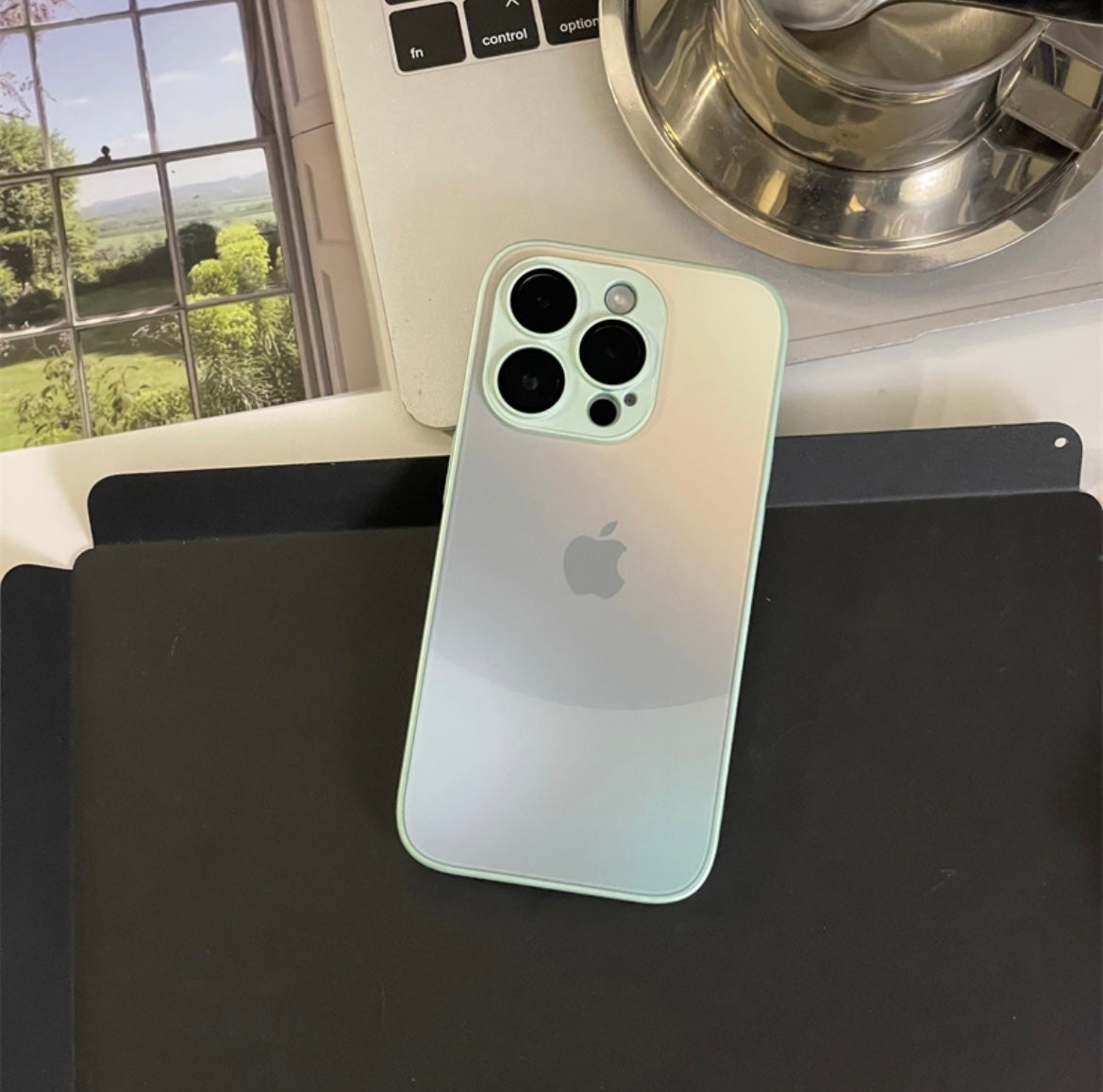 Suitable for Apple series iPhone15 niche 14pro splicing gradient color 13p built-in lens film 11 mobile phone case