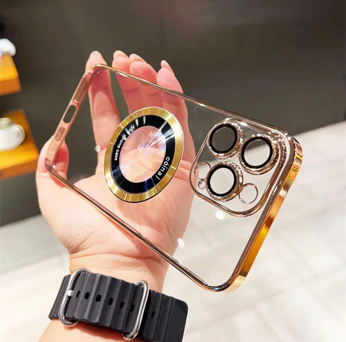 Premium Magsafing Clear iPhone Case with Camera Protector