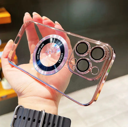 Premium Magsafing Clear iPhone Case with Camera Protector