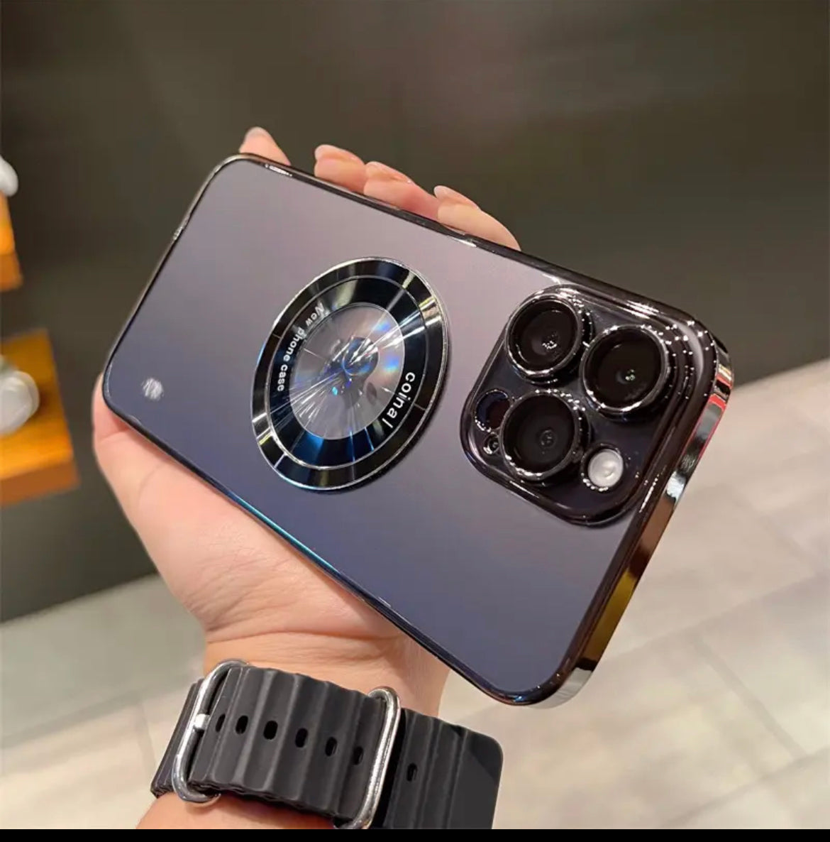 Premium Magsafing Clear iPhone Case with Camera Protector