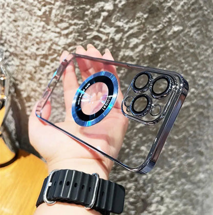 Premium Magsafing Clear iPhone Case with Camera Protector