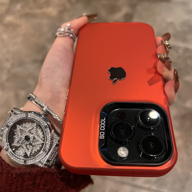 Black mirror red frosted mobile phone case. New iphone11-15promax