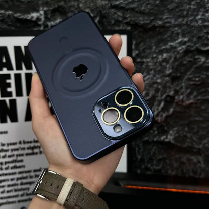 نظارات Apple 15/14/13 رفيعة للغاية مصنوعة من جلد البولي كربونات العادي مع حافظة مغناطيسية