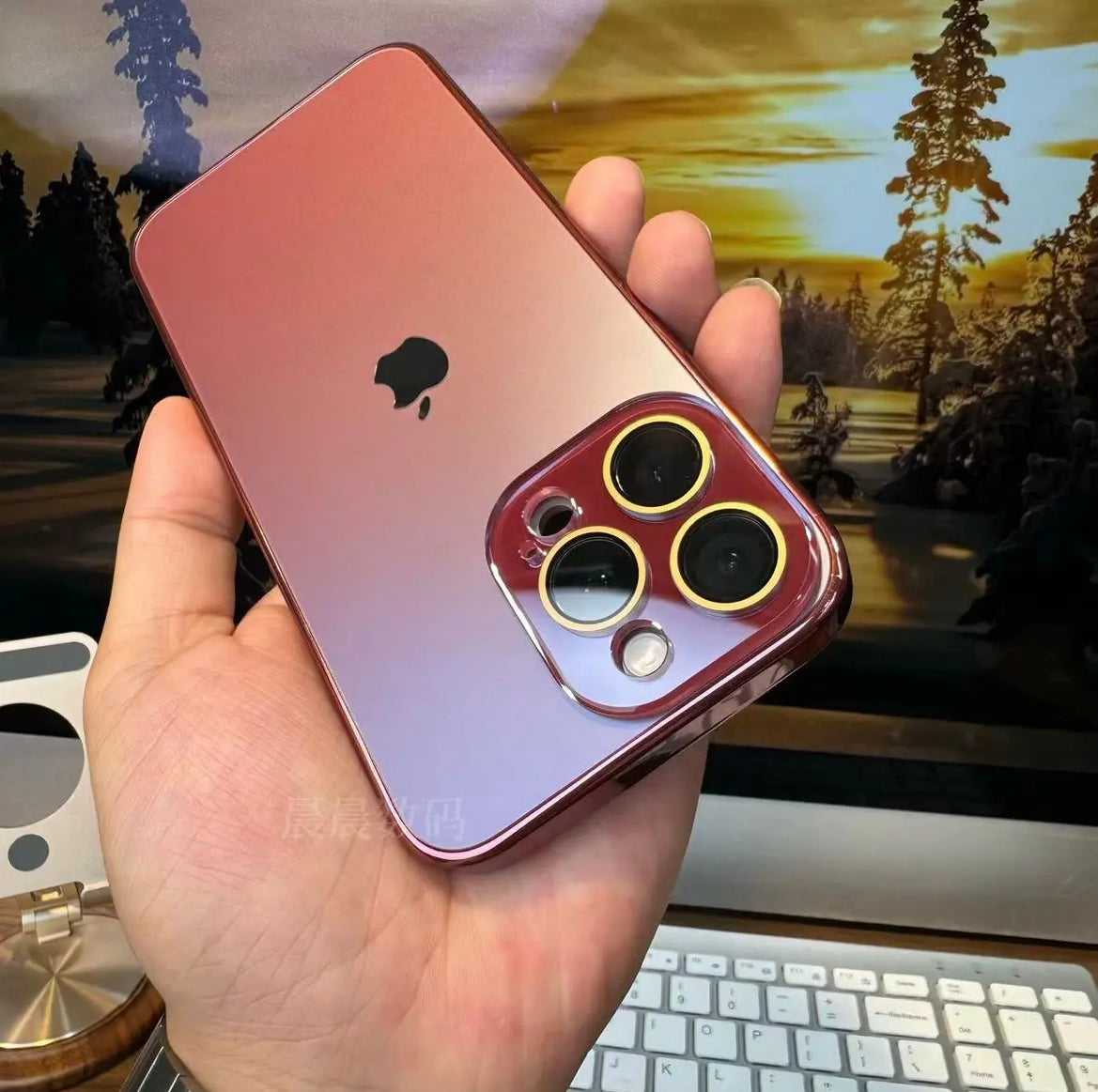 Apple 17/16/15/14/13/12/11 Nano AG Matte/Lens Film iPhone Protective Case