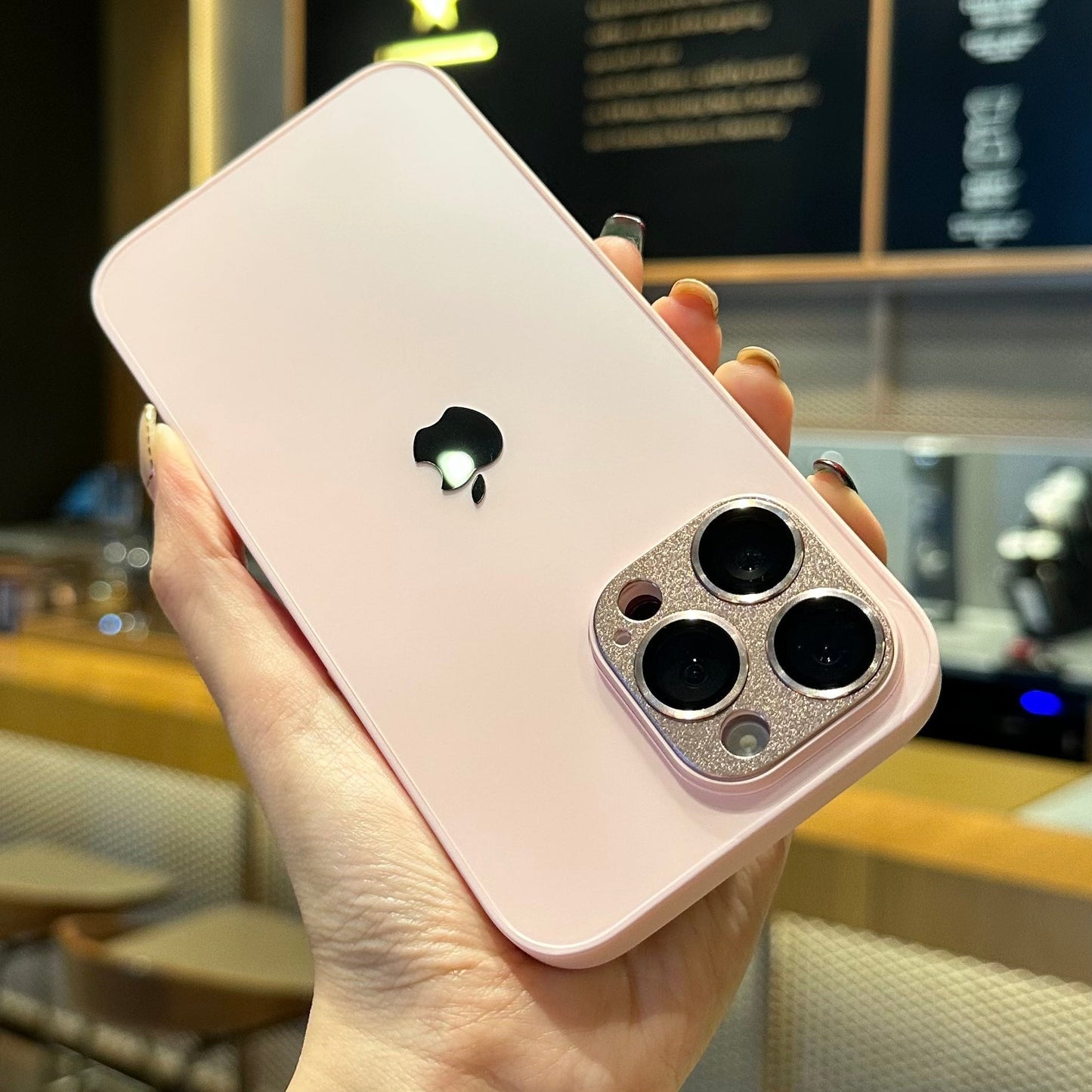 Apple 15/14/13/12/11 all-inclusive lens metal goggles frosted phone case