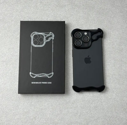 Apple16-12 special-shaped zinc alloy, metal corner pads, simple anti-fall bare metal feel, lens protection