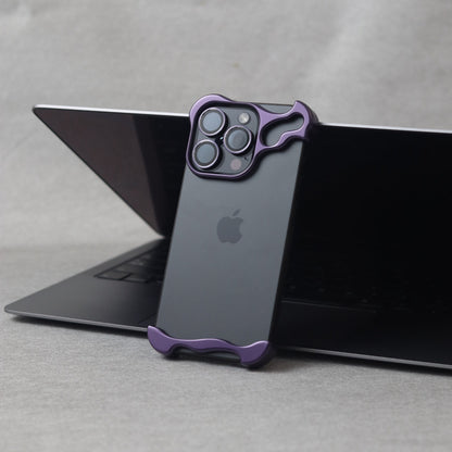 Apple16-12 special-shaped zinc alloy, metal corner pads, simple anti-fall bare metal feel, lens protection